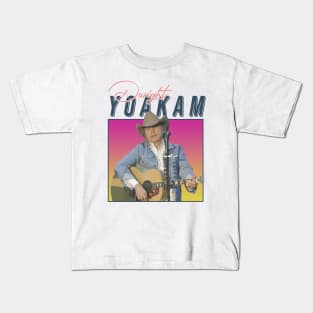 Dwight Yoakam // 80s Styled Retro Design Kids T-Shirt